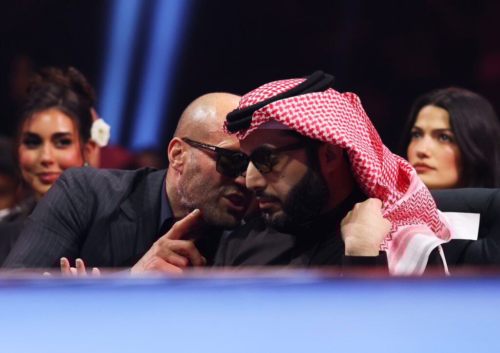 Jason Statham may have booked next fight with Anthony Joshua and kickboxing legend