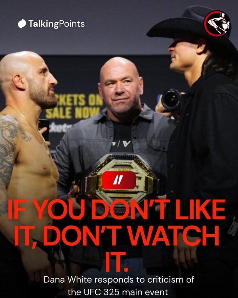 Dana White takes on Alexander Volkanovski and Diego Lopez ahead of their first fight