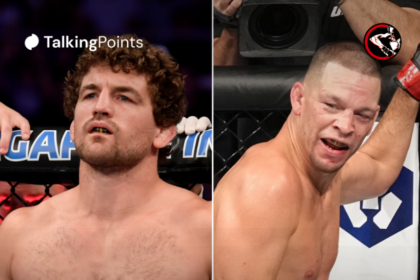 Diagram showing Ben Askren and Nate Diaz with names and MMA records