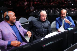 Joe Rogan will be cageside commentating for UFC 303 with Daniel Cormier and Jon Anik.