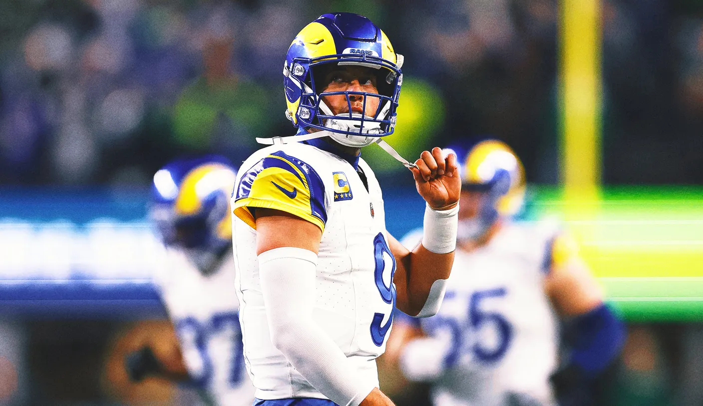Rams QB Matthew Stafford is mom about Future. Sean McVay upset over retirement question