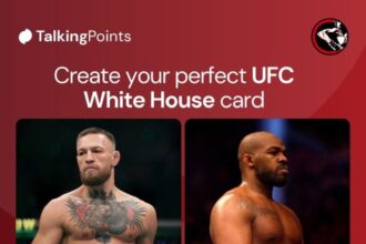 Split images of Conor McGregor, Jon Jones and Ilya Topria