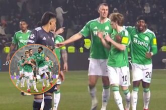 Anthony Gordon and Kieran Trippier in argument