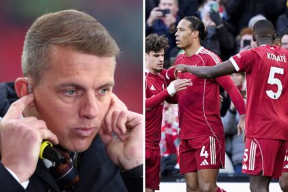 Split image of Stephen Warnock and Liverpool players