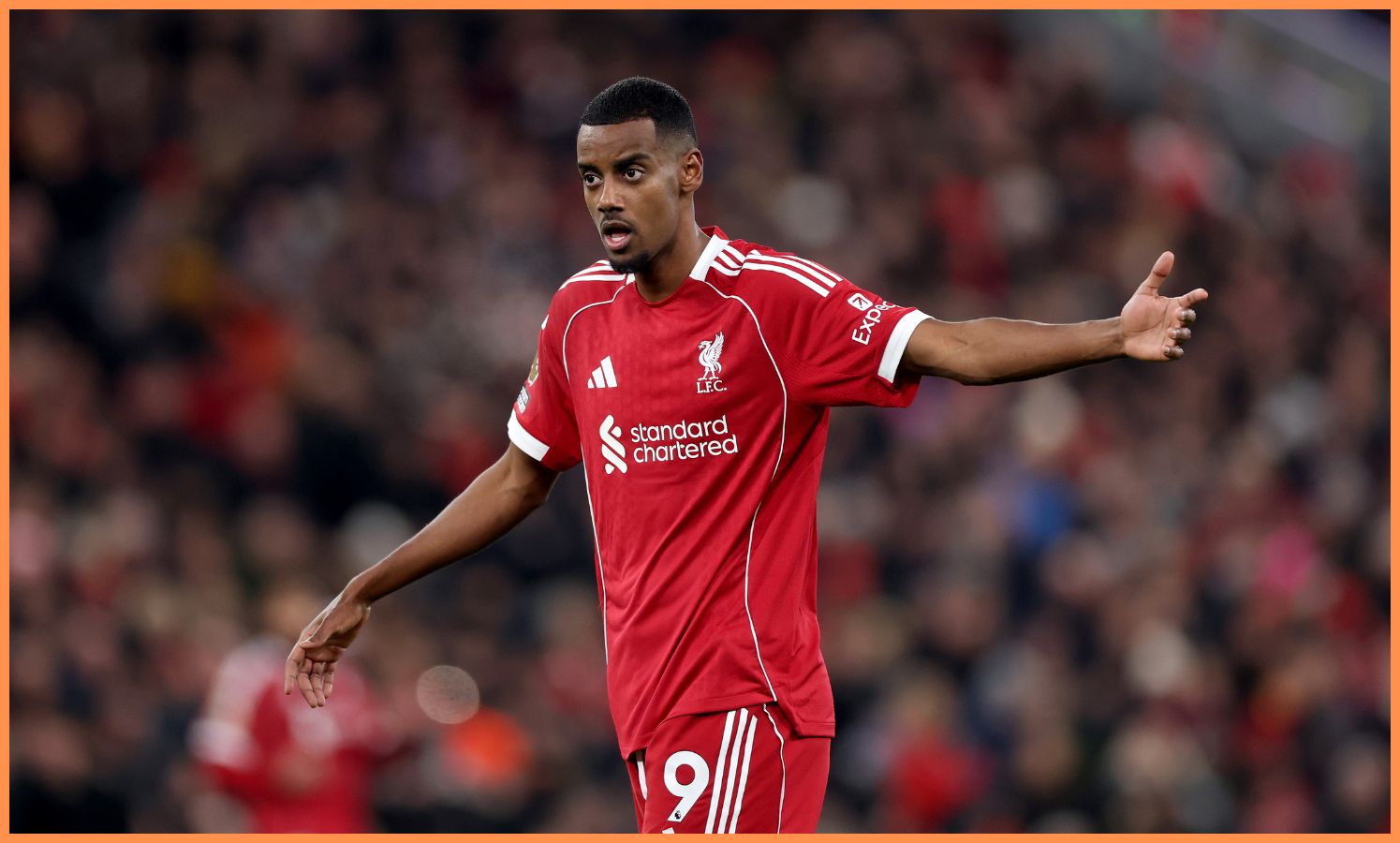 Alexander Isak in action for Liverpool