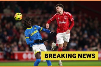 Mateus Mane in action for Wolves vs Nottingham Forest
