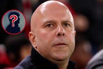 Arne Slot with overlay of mystery player