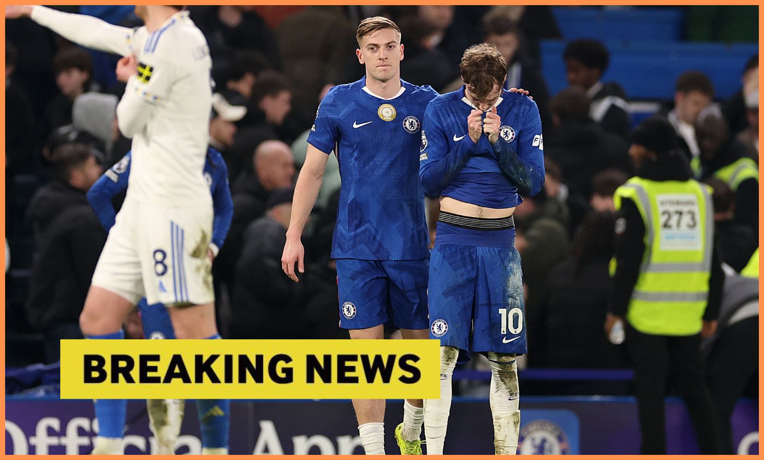 Liam Delap and Cole Palmer of Chelsea