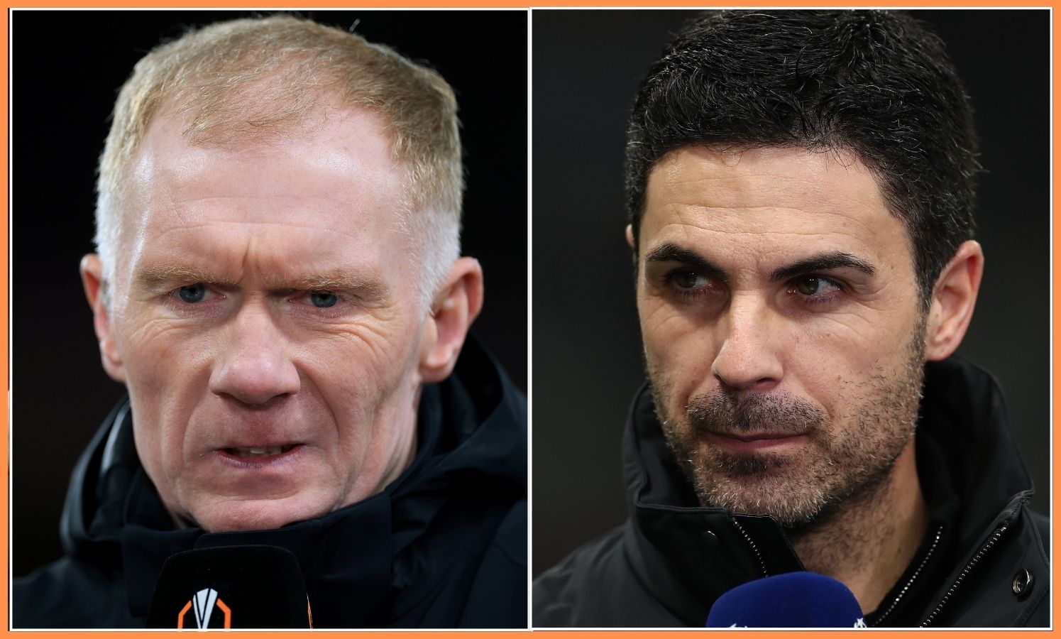 Paul Scholes and Mikel Arteta
