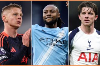 Oleksandr Zinchenko, Antoine Semenyo, and Conor Gallagher