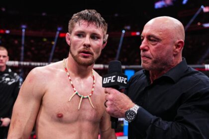 Bryce Mitchell interviewed by Joe Rogan after his win over Kron Gracie at UFC 310