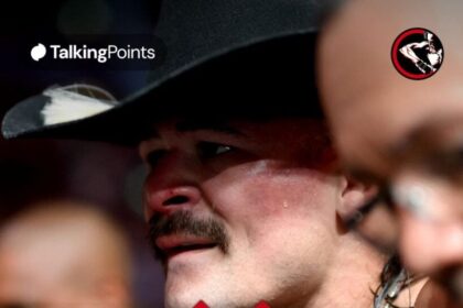 Diego Lopez leaves the Octagon after losing to Alexander Volkanovski at UFC 325