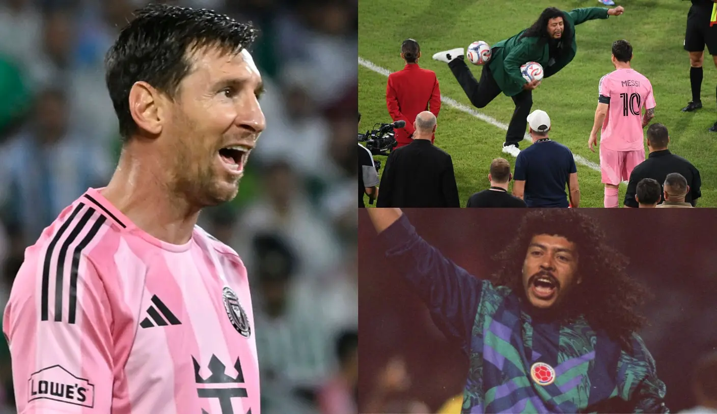Scorpion kick! Lionel Messi, Colombia legend Rene Higuita recreate iconic move