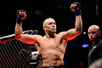Georges St-Pierre enters the Octagon at UFC 217