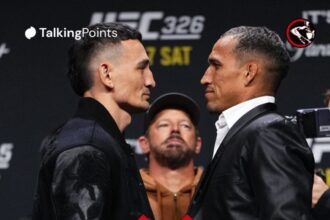 Max Holloway and Charles Oliveira face off before their first fight
