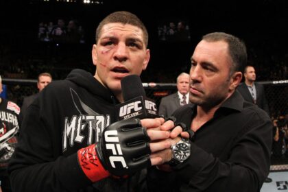 Nick Diaz, who lost to Carlos Condit at UFC 143, is interviewed by Joe Rogan