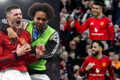 Manchester United rescued by Benjamin Sesco's injury-time strike