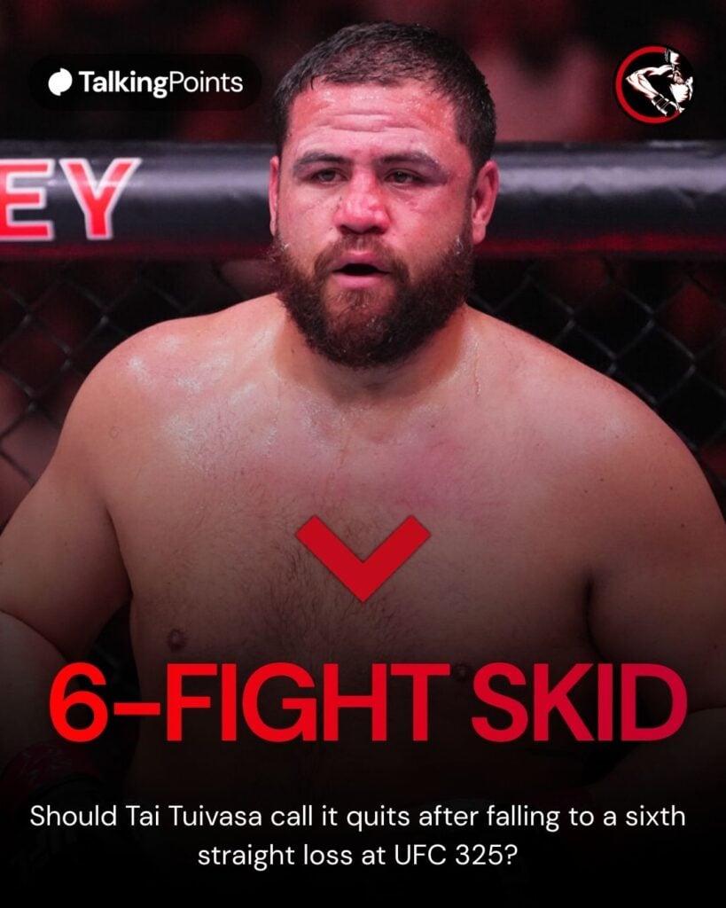Tai Tuivasa loses 6th straight to Tarison Teixeira at UFC 325