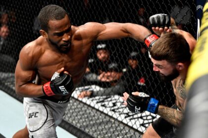 Jeff Neal punches Mike Perry at UFC 245