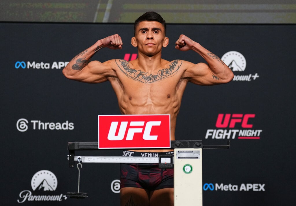 Mario Bautista at the weigh-in for UFC Vegas 113