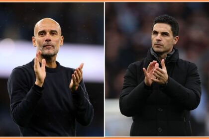 Pep Guardiola and Mikel Arteta