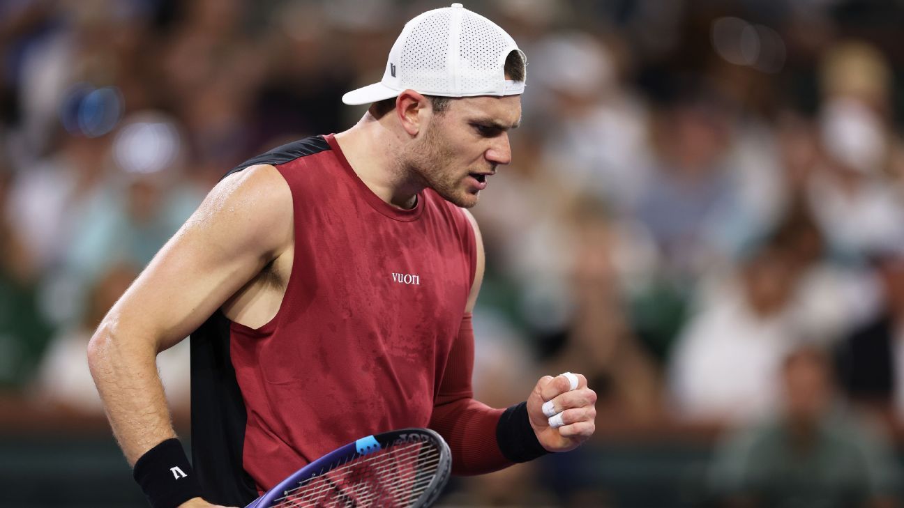 Jack Draper defeats Novak Djokovic in three sets at Indian Wells