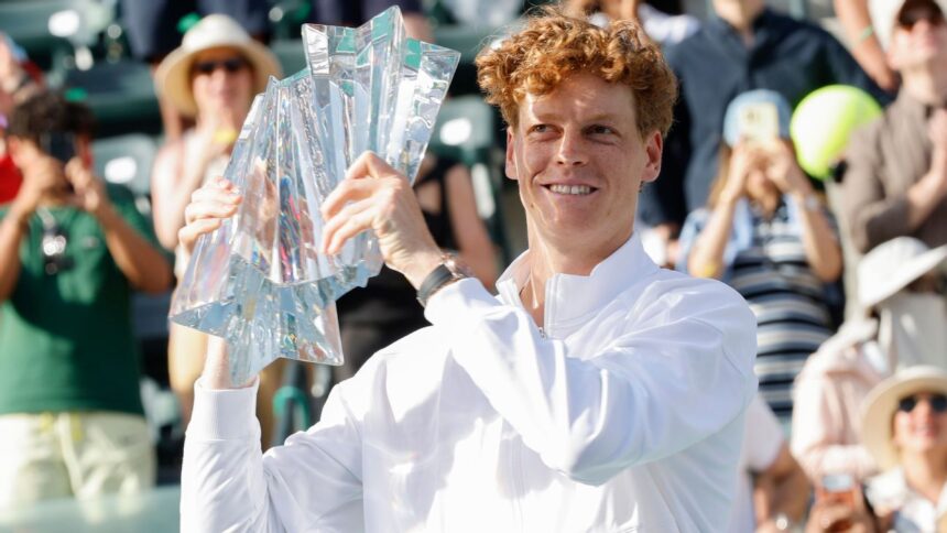 Jannik Sinner defeats Daniil Medvedev to win first Indian Wells title