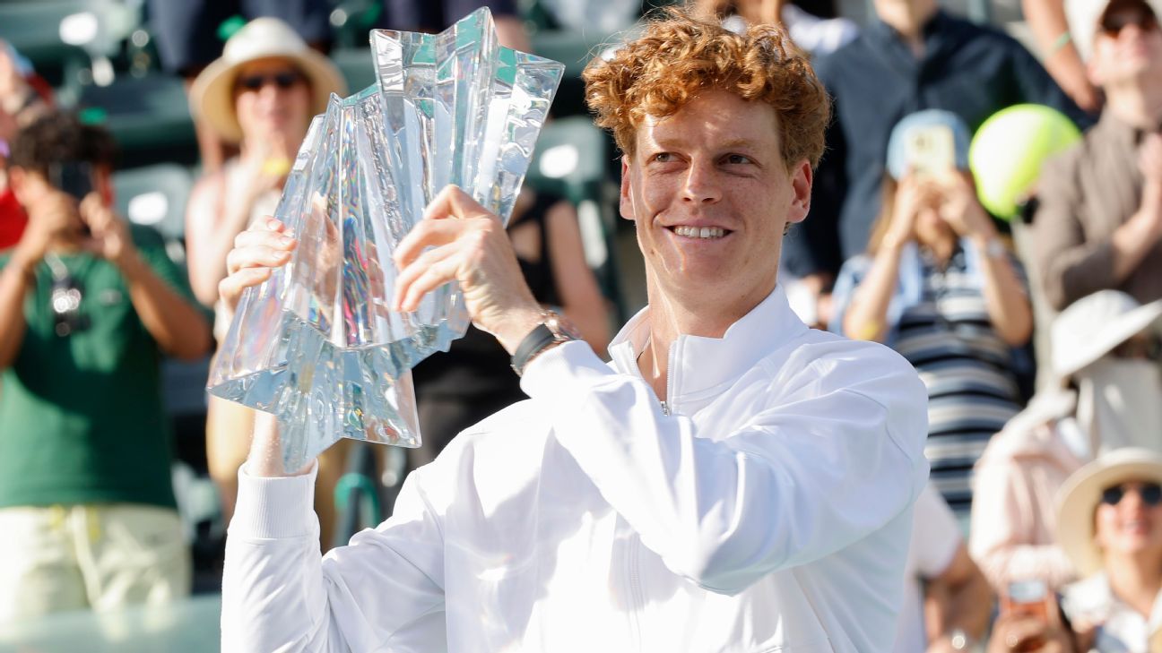 Jannik Sinner defeats Daniil Medvedev to win first Indian Wells title