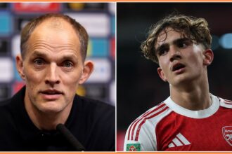 Thomas Tuchel and Max Dowman