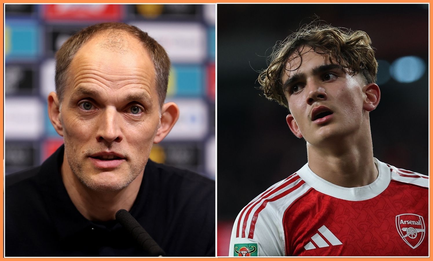 Thomas Tuchel and Max Dowman