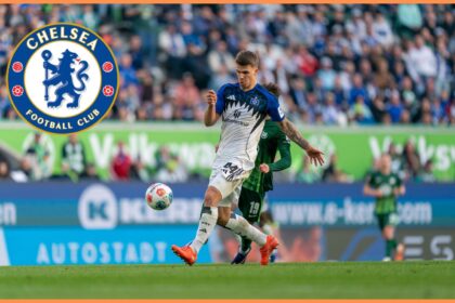 Luka Vuskovic in action for Hamburg