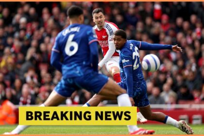 Wesley Fofana in action for Chelsea against Arsenal