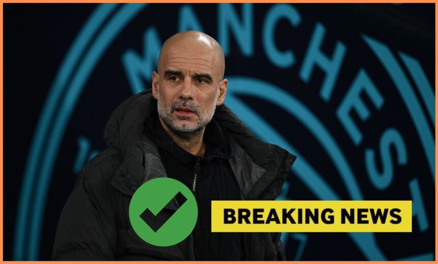 Manchester City manager Pep Guardiola looks on during the draw vs Nottingham Forest