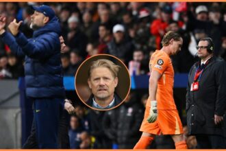 Antonin Kinsky is subbed off for Tottenham