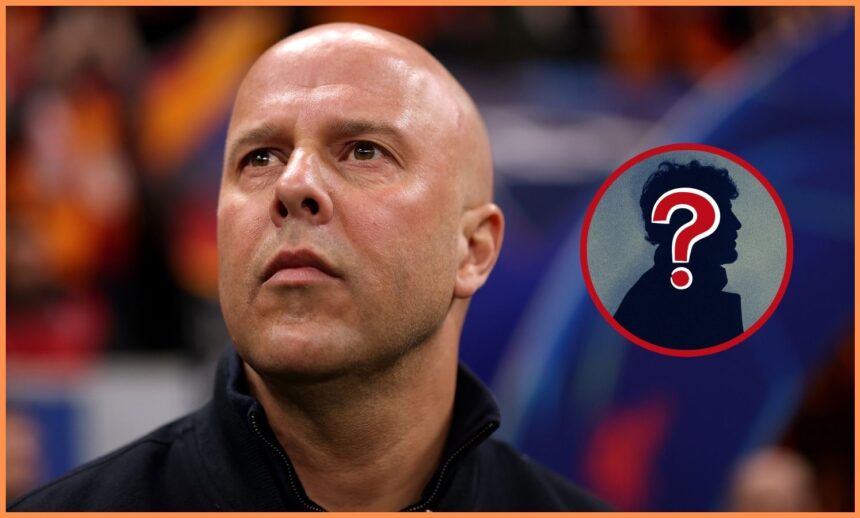 Arne Slot looks on during Galatasaray vs Liverpool