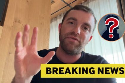 Fabrizio Romano with overlay of mystery man