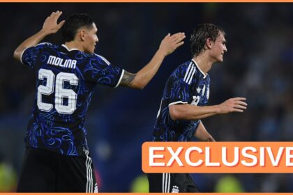 Nico Paz in action for Argentina