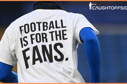 Football is for the fans protest shirt against the European Super League