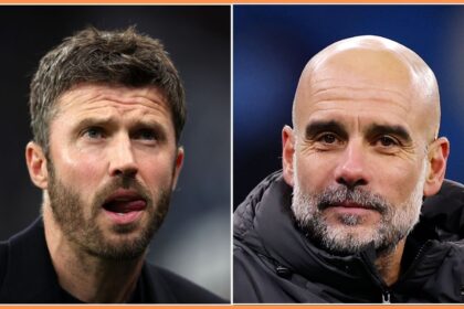 Michael Carrick and Pep Guardiola