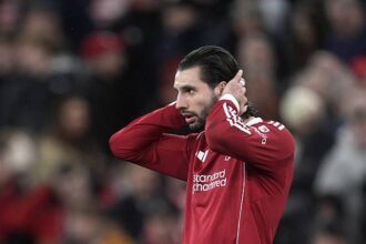Dominik Szoboszlai in action vs Tottenham