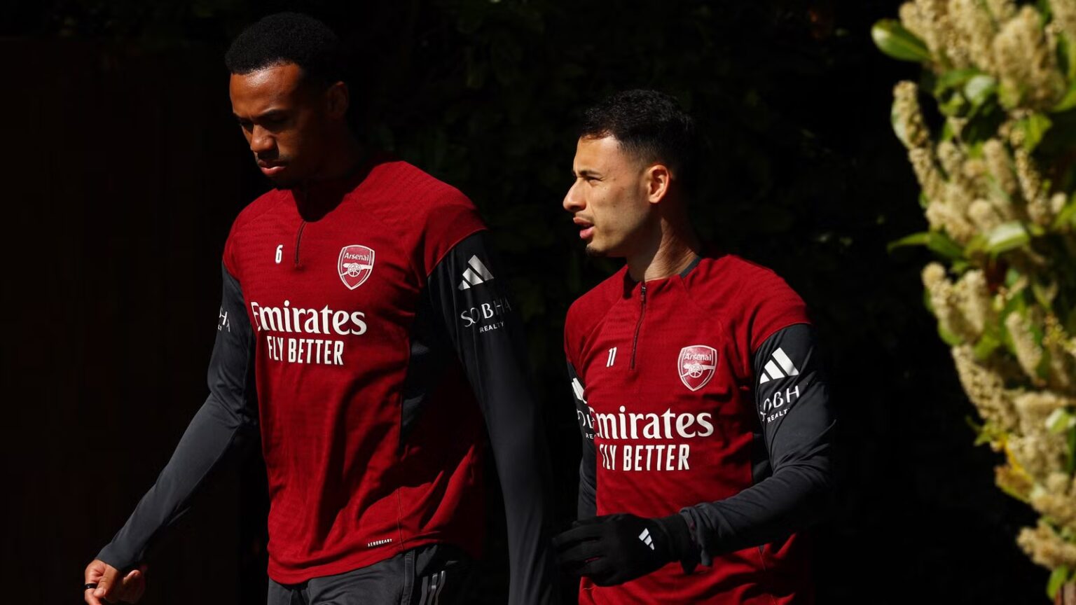 Arsenal star was spotted in training on Monday and is in contention to play against Sporting