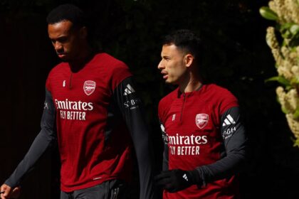 Arsenal star was spotted in training on Monday and is in contention to play against Sporting