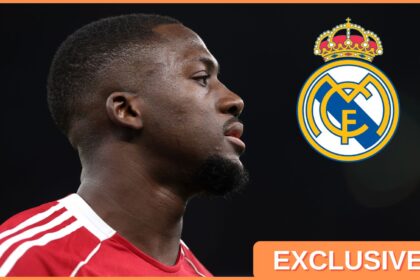 Ibrahima Konate of Liverpool and Real Madrid logo