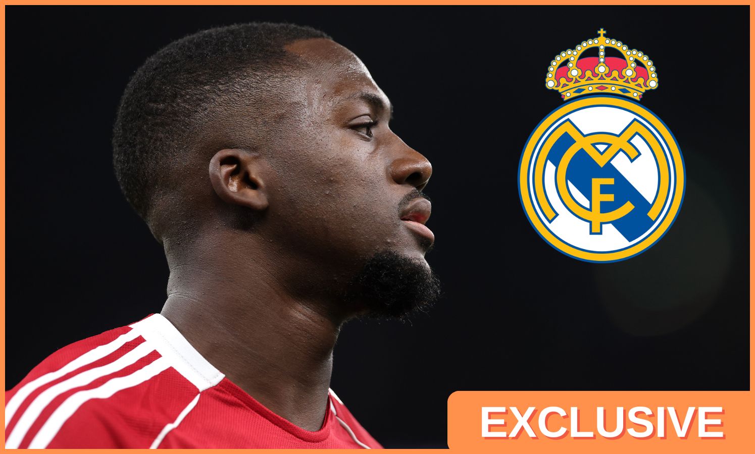 Ibrahima Konate of Liverpool and Real Madrid logo