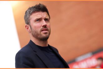Michael Carrick arriving at Old Trafford for Manchester United vs Leeds