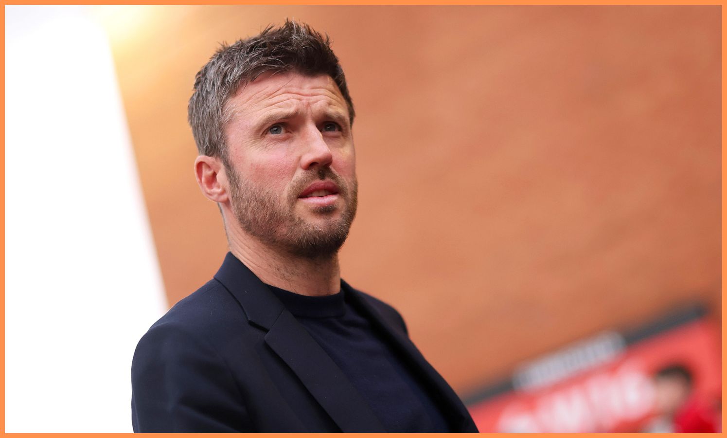 Michael Carrick arriving at Old Trafford for Manchester United vs Leeds