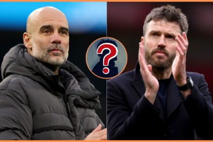 Pep Guardiola and Michael Carrick