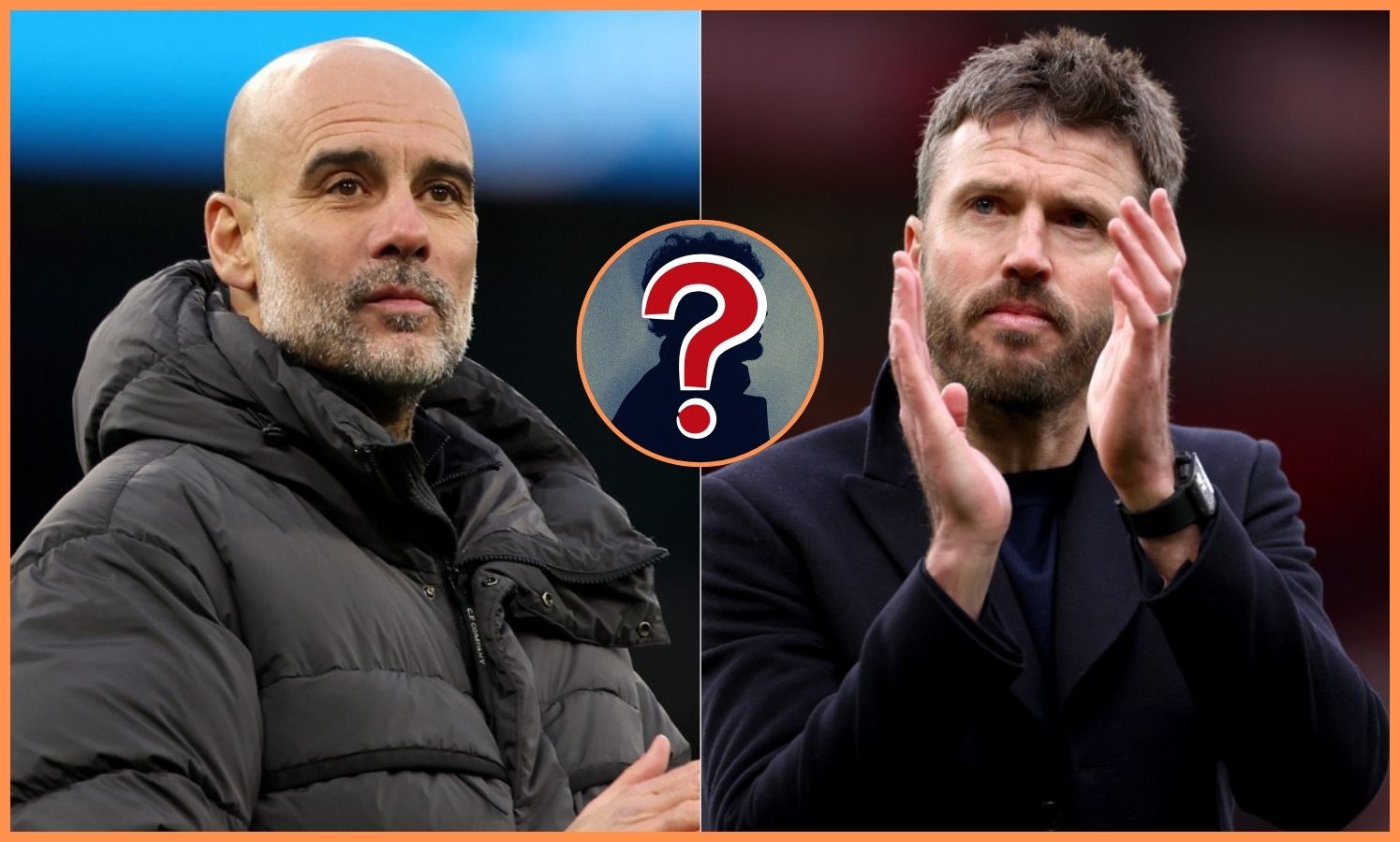 Pep Guardiola and Michael Carrick