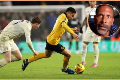 Elliot Anderson and Joao Gomes in action