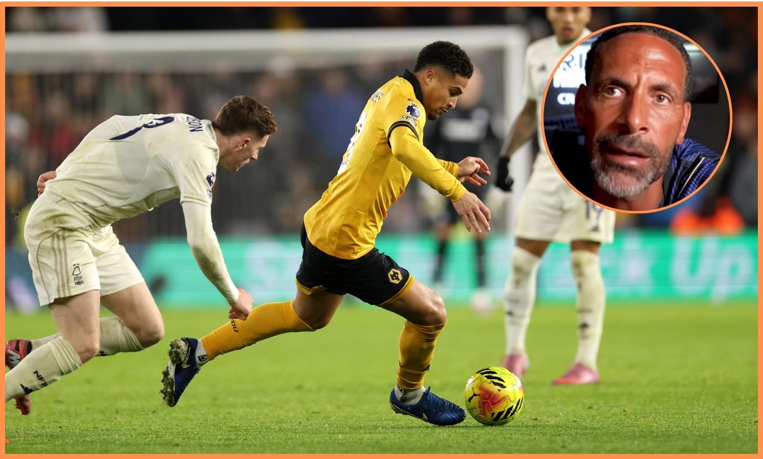 Elliot Anderson and Joao Gomes in action